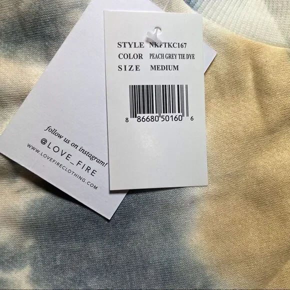 Nwt Love, Fire Crewneck Pullover Sweatshirt - Picture 11 of 14